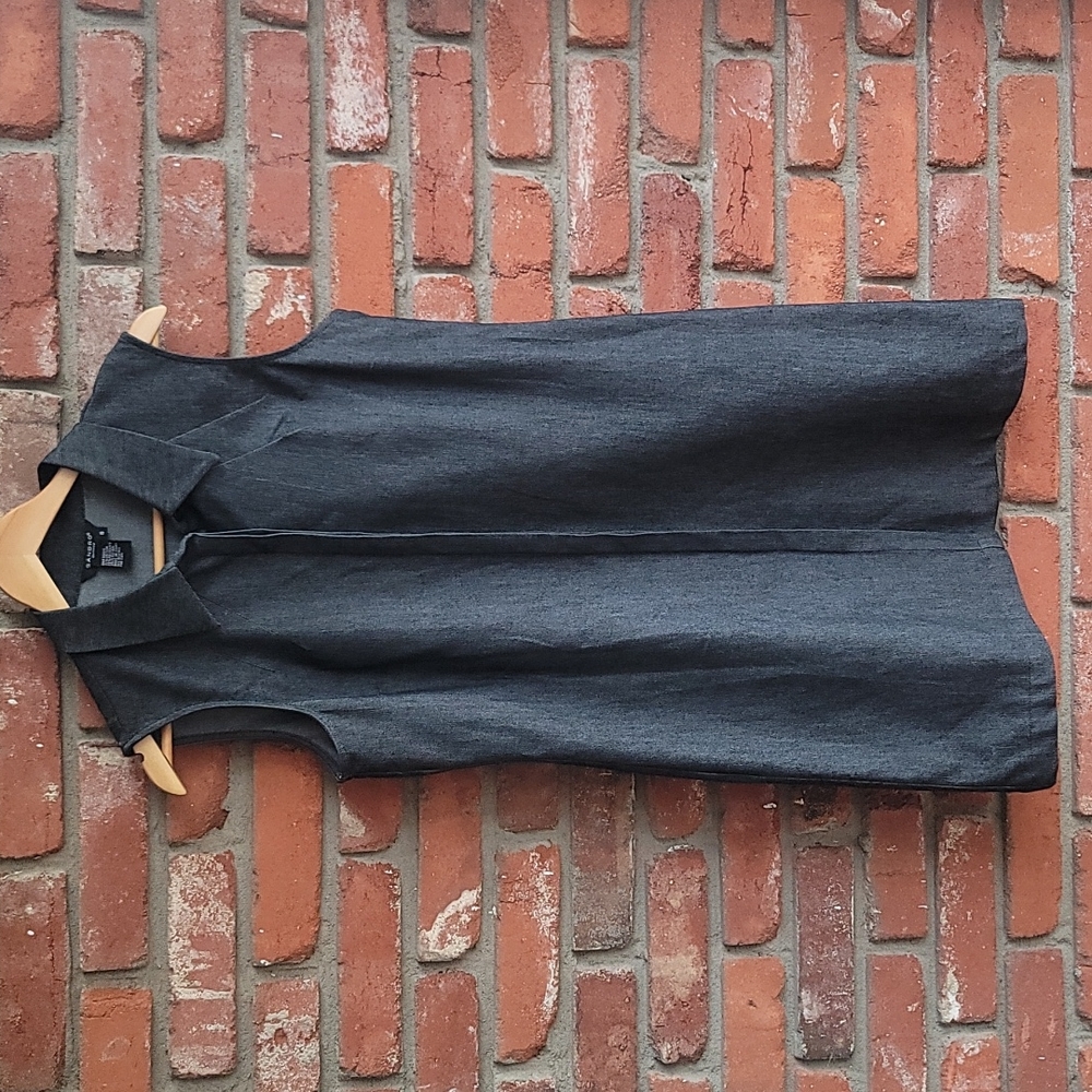 Sandro Sportswear Charcoal Denim Shirt Dress. Size 8